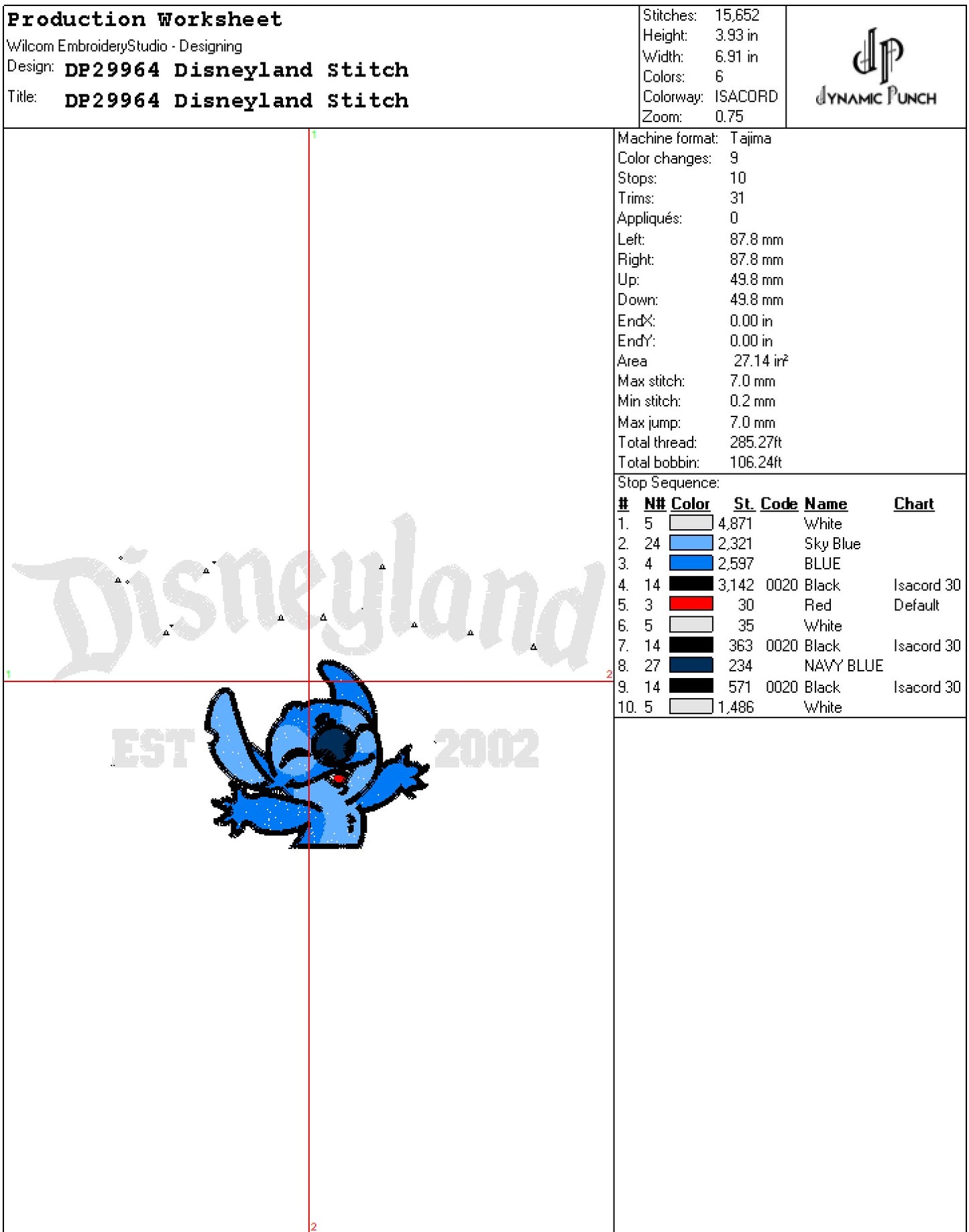 Disneyland Stitch