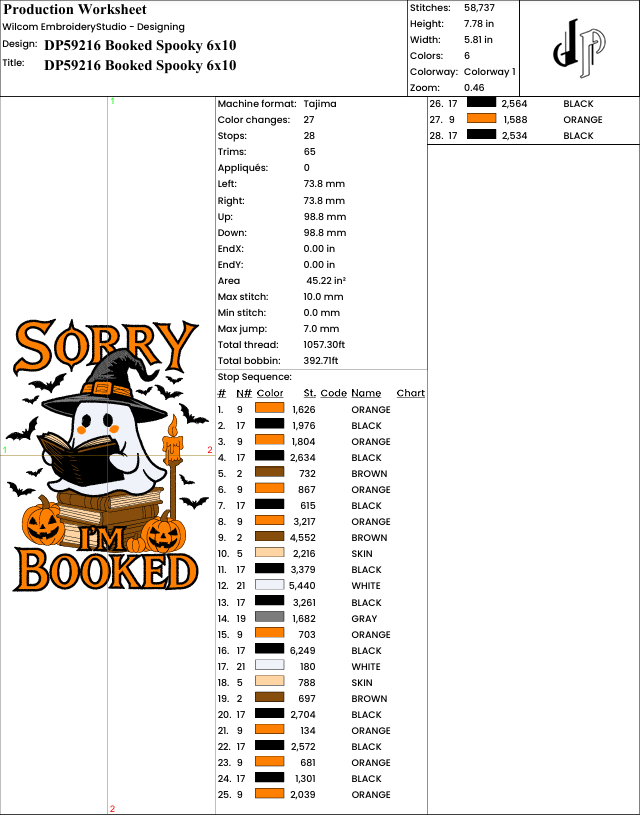I'm Booked Ghost