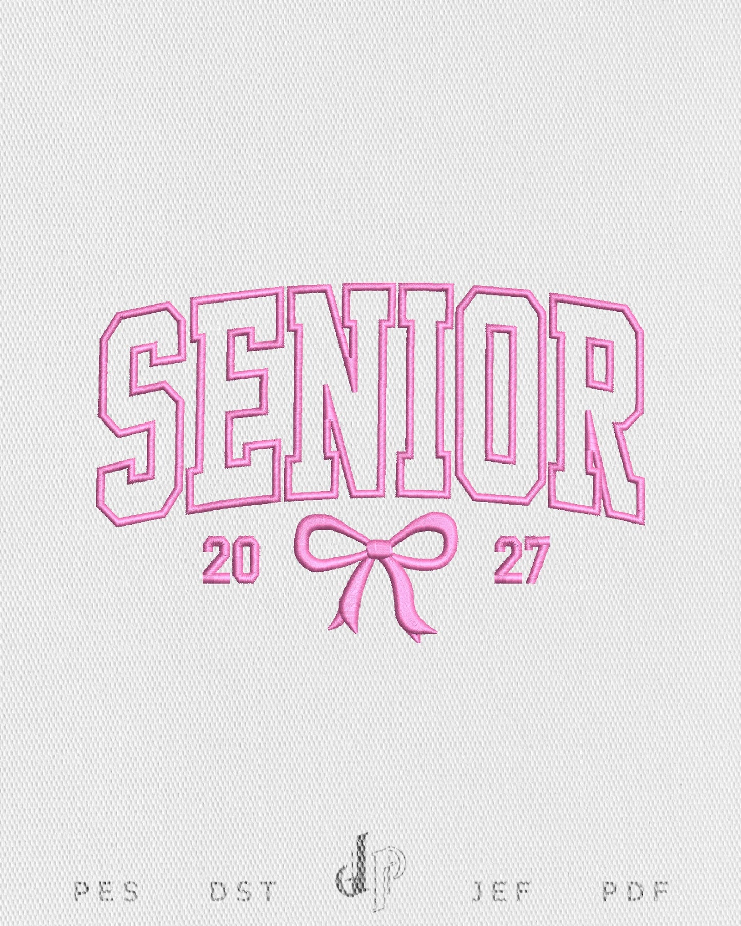 Senior Bow Applique 27