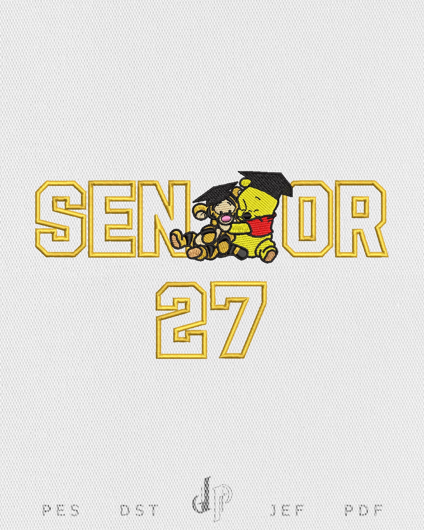 Senior Pooh Tigger Applique 27