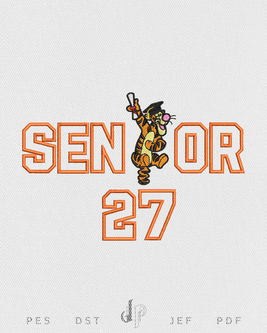 Senior Tigger Applique 27