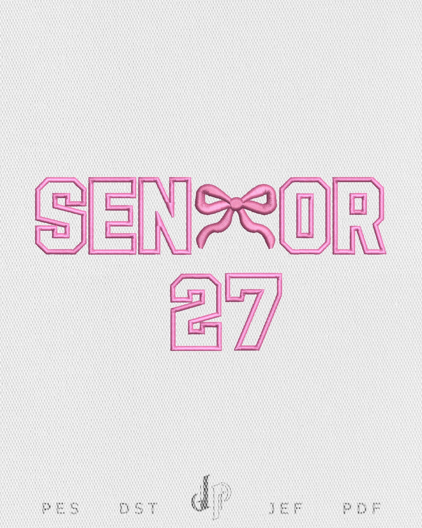 Senior Bow Applique 27