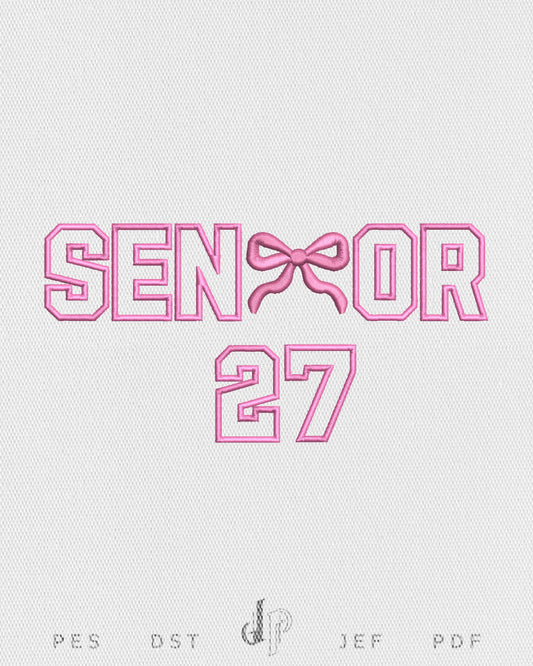 Senior Bow Applique 27