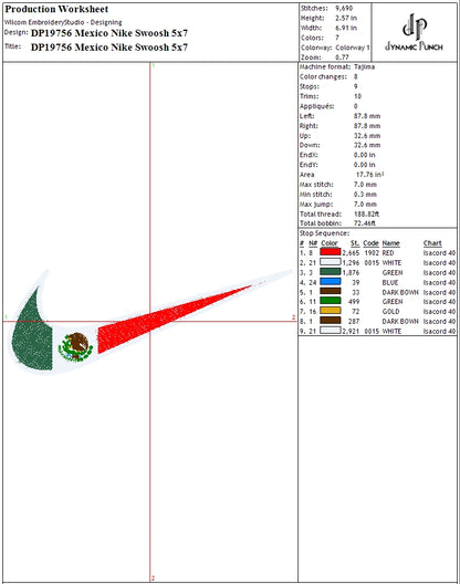 Mexico Nike Swoosh