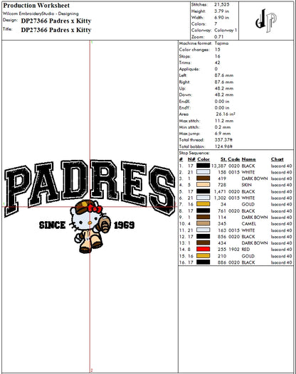 Padres x Kitty
