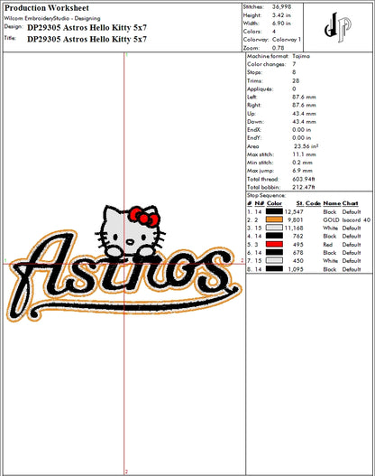 Astros Hello Kitty