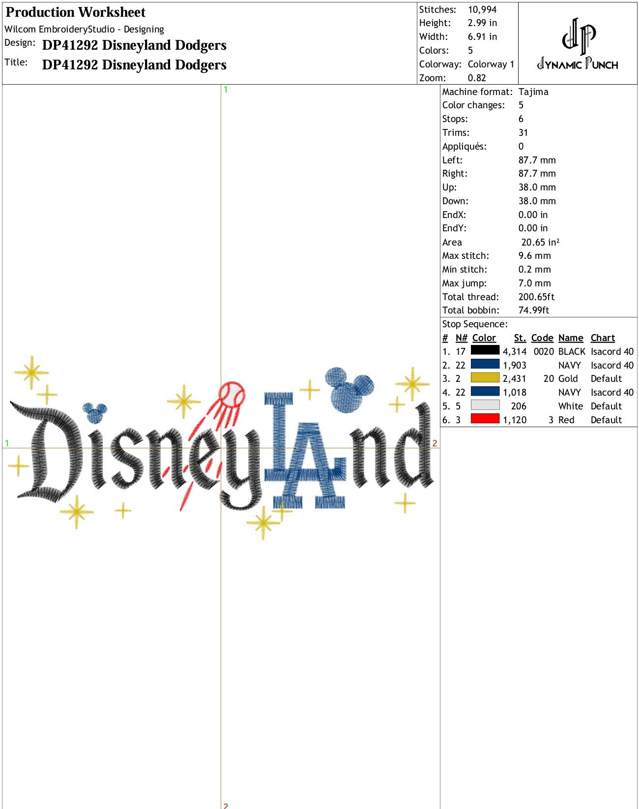 Disneyland Dodgers