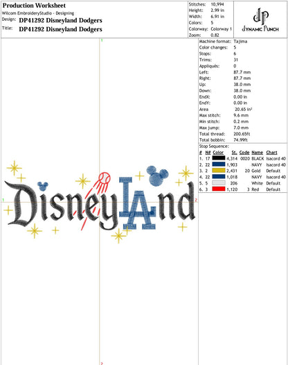 Disneyland Dodgers