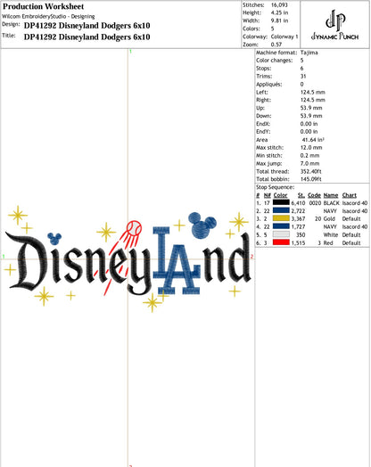 Disneyland Dodgers