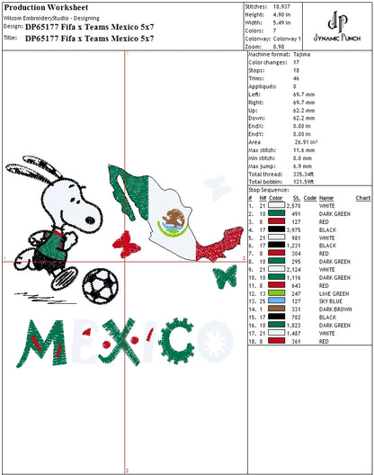 Snoopy Mexico x Fifa