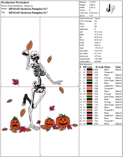 Skeleton Pumpkin