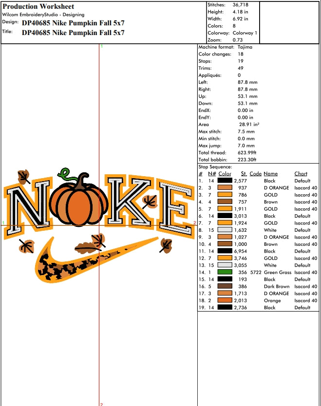 Nike Pumpkin Fall