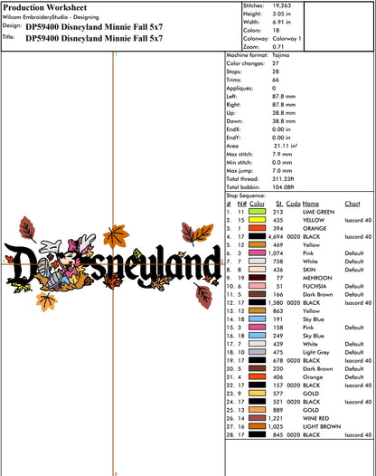 Disneyland Minnie Fall