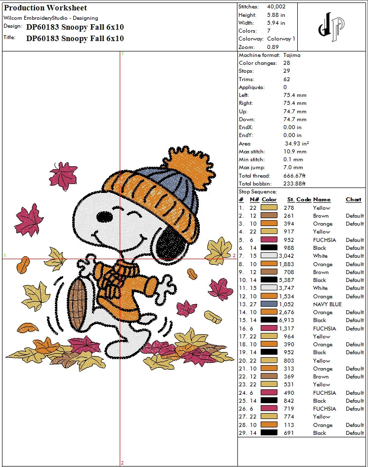 Fall Snoopy