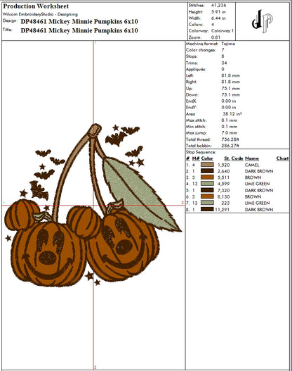 Mickey Minnie Pumpkins