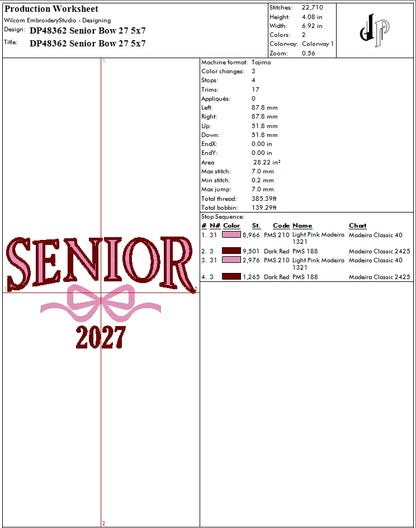 Senior Bow 27