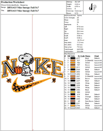 Nike Snoopy Fall