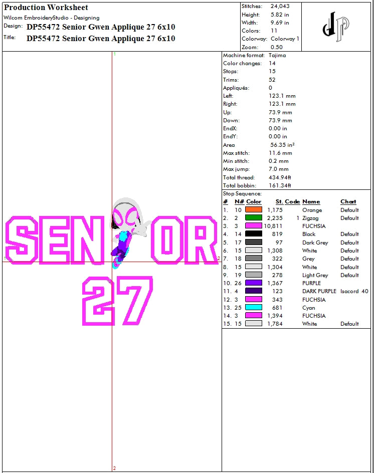 Senior Gwen Applique 27
