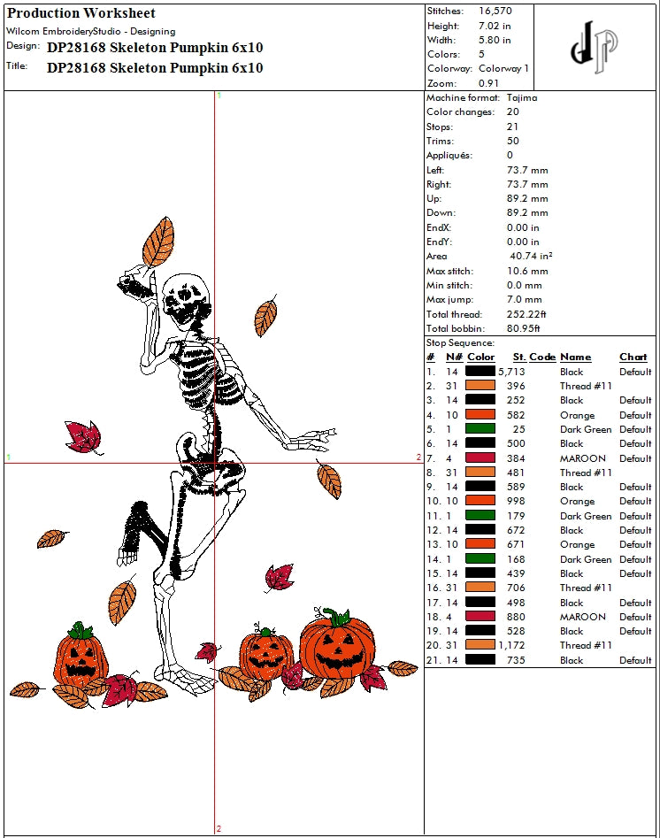 Skeleton Pumpkin