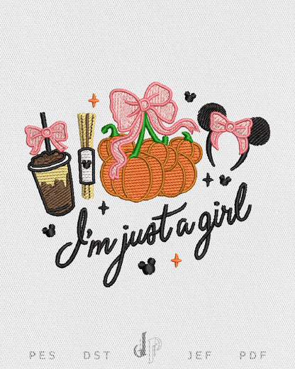 Just A Girl Pumpkin