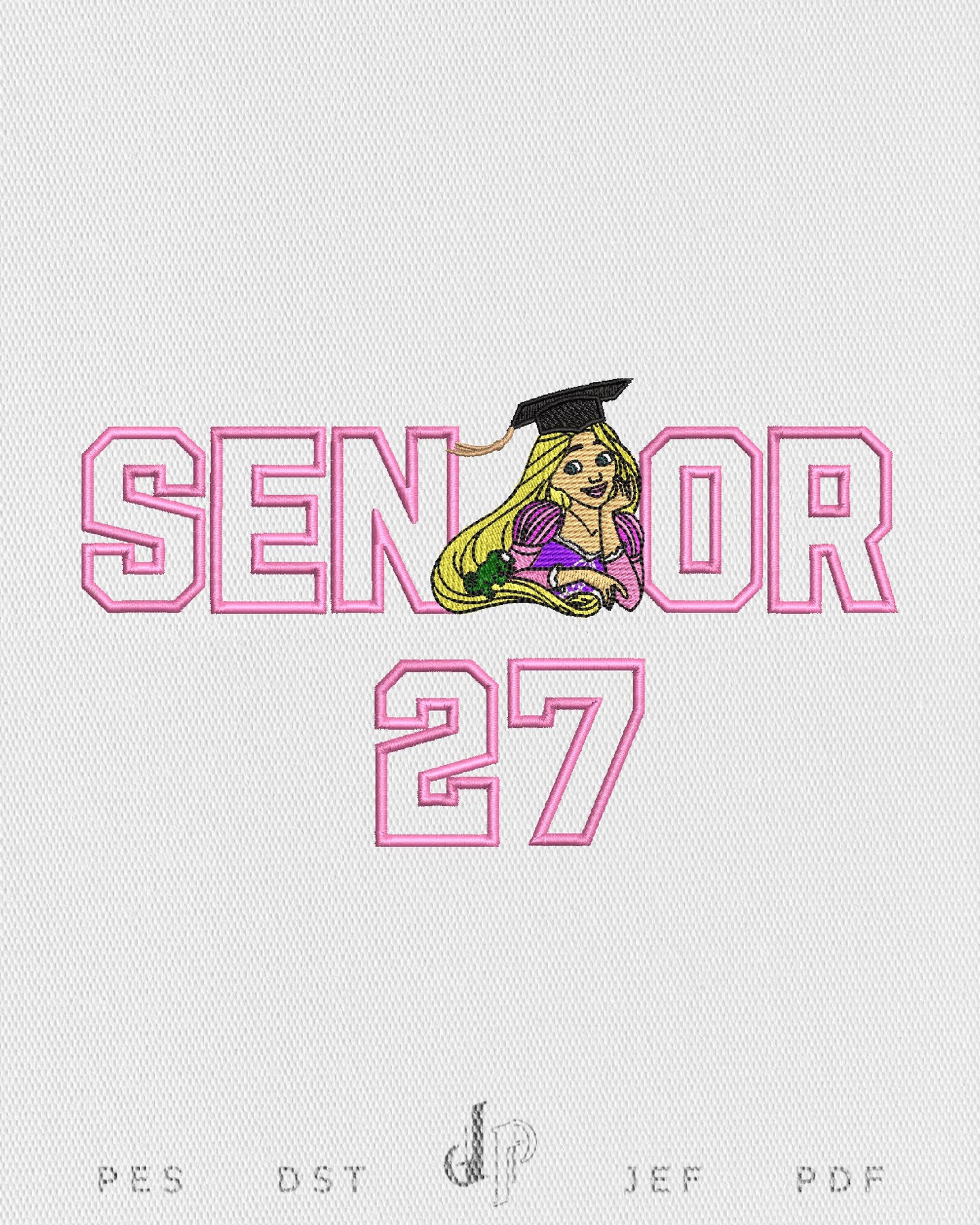 Senior Rapunzel Applique 27