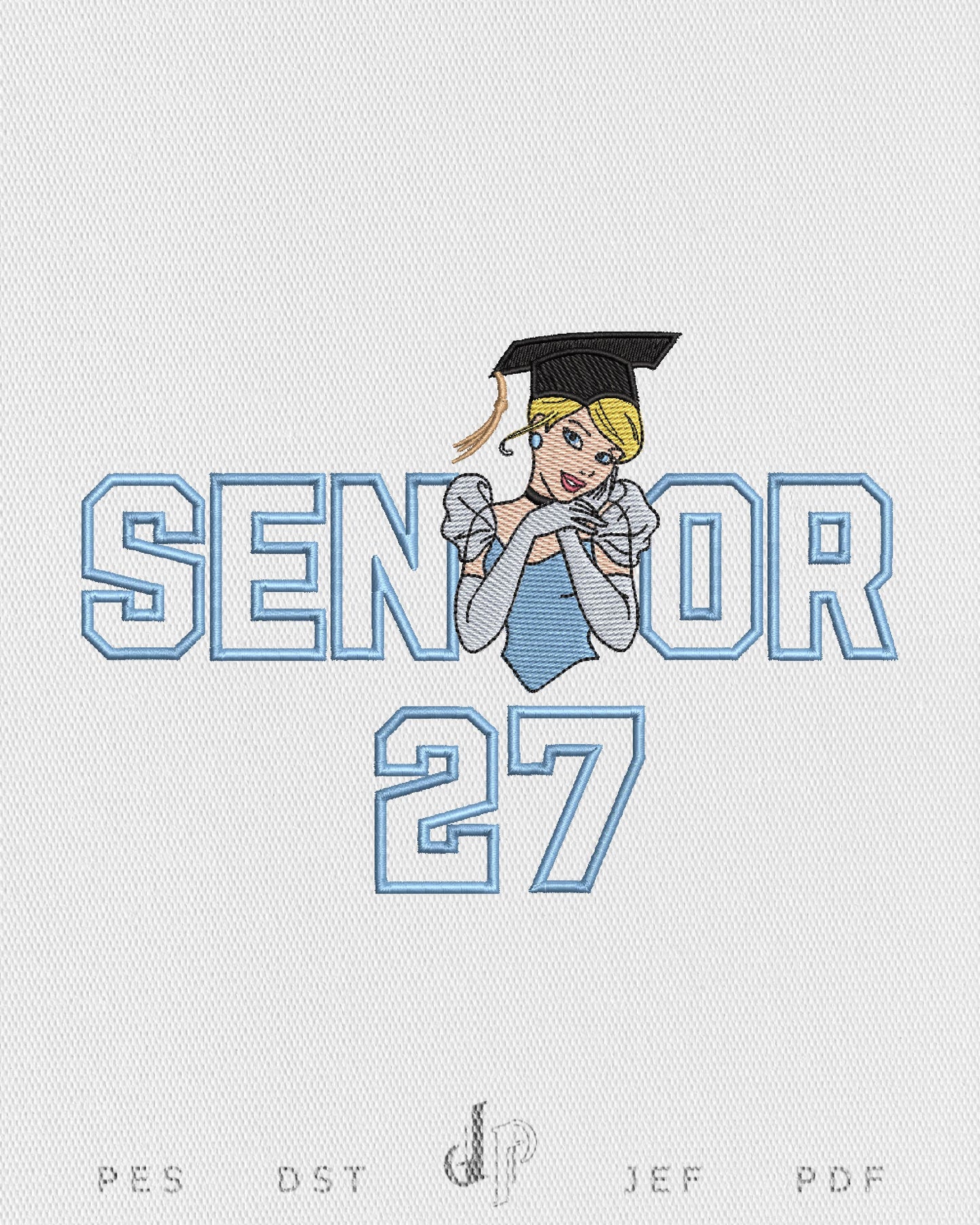 Senior Cinderella Applique 27