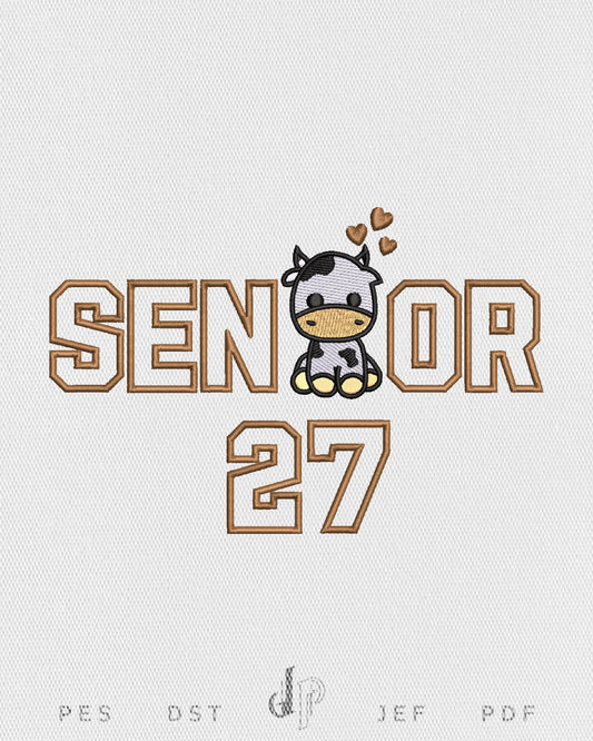 Senior Cow Applique 27