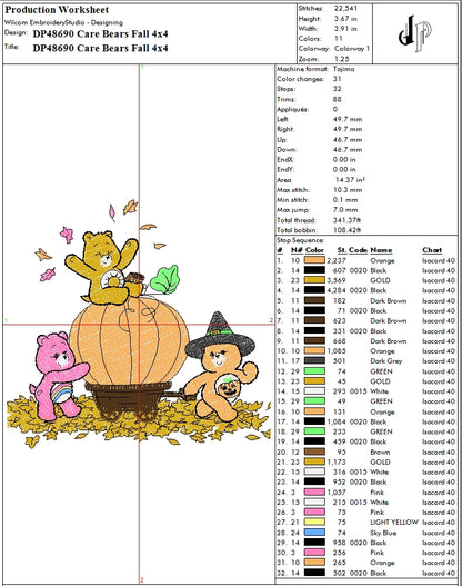 Care Bears Fall